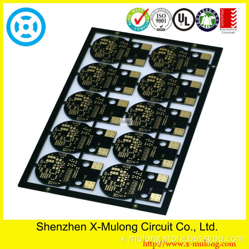 Double-Sided Fr4 Enig PCB with Black Soldermask (0-K-2L-1)